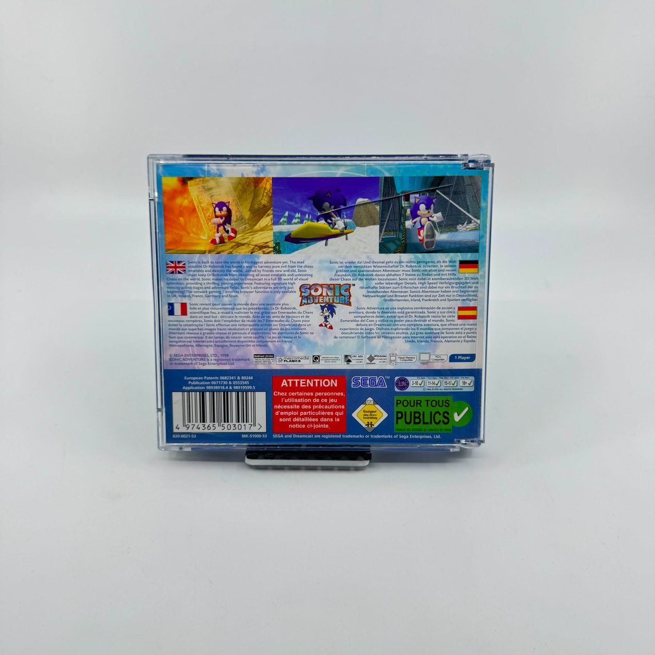 Sega Spiele: Sonice Adventure (Dreamcast) – Gebraucht aus Herisau von Seyashop1 3