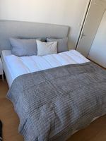 IKEA DUNVIK Boxspringbett  180 × 200 cm  Grau