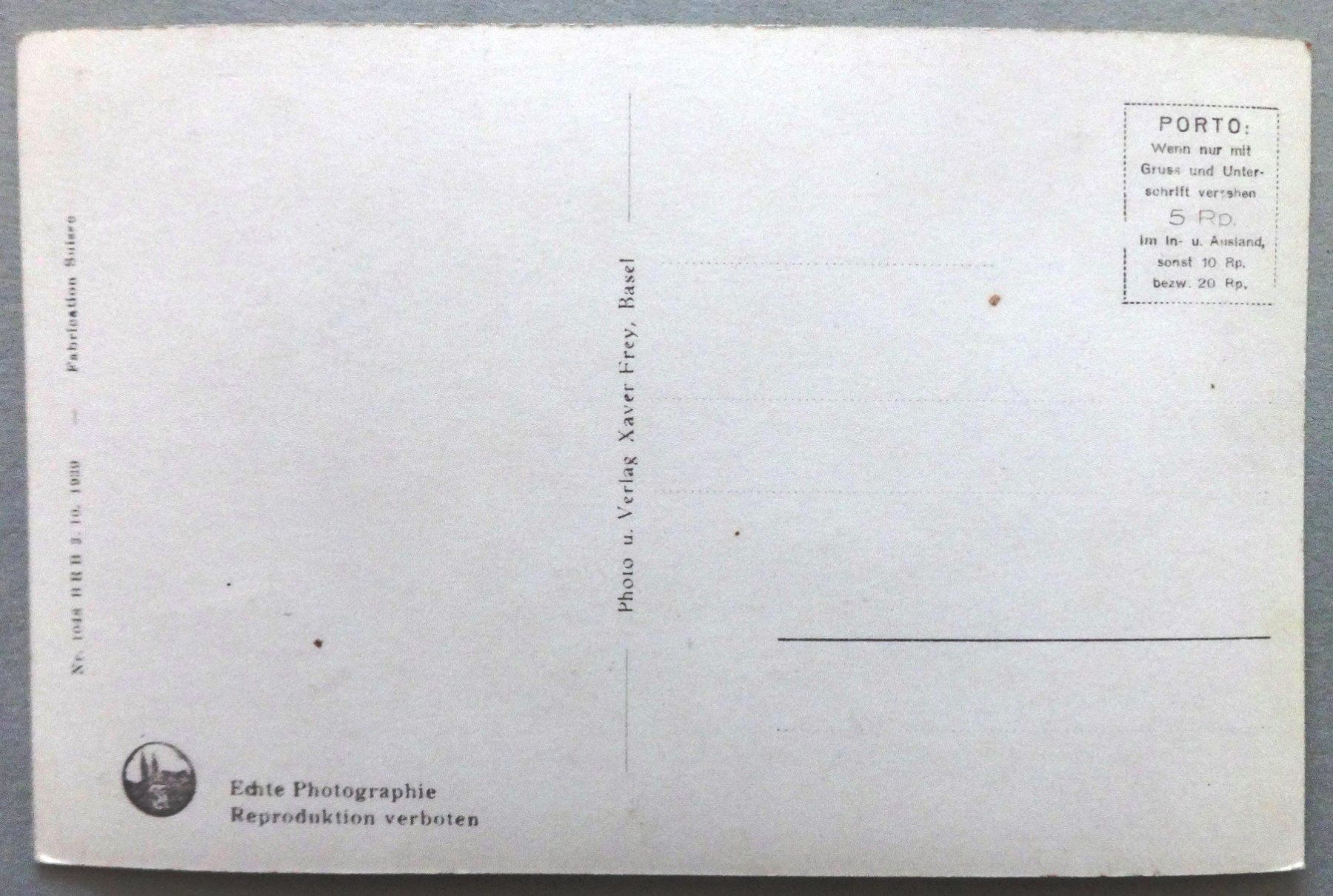 Cartoline postali: Basel : Kaserne – Usato da Fétigny venduto da Billy2miny 1