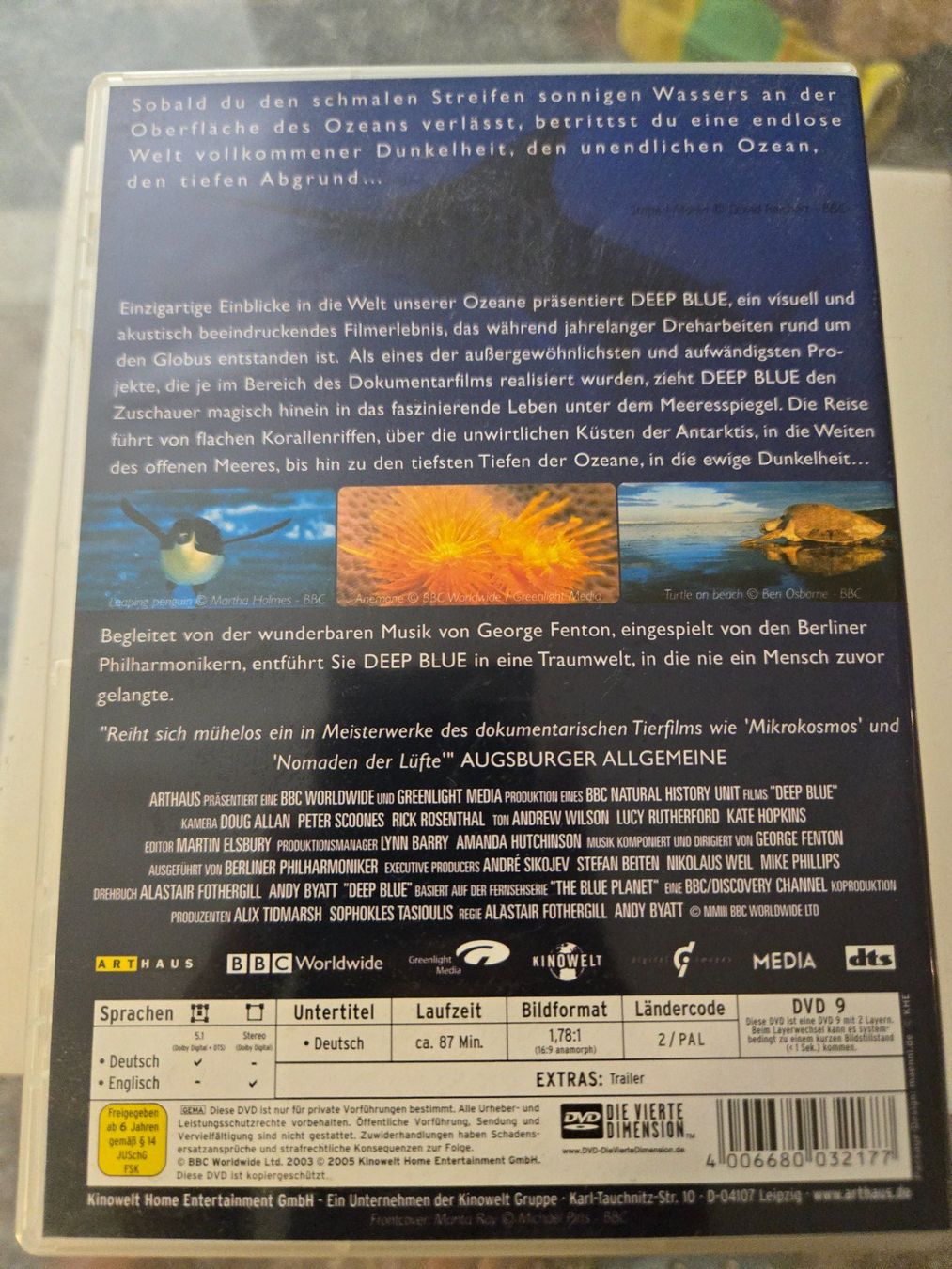 Tutti i DVDs: Deep Blue DVD – Usato da Bussigny venduto da Kfdlt 1