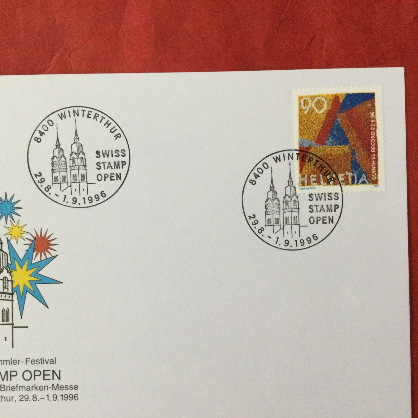 Tutti i francobolli: 1996 Swiss Stamp Open 8400 Winterthur – Usato da S. Pietro venduto da bro_jjl9