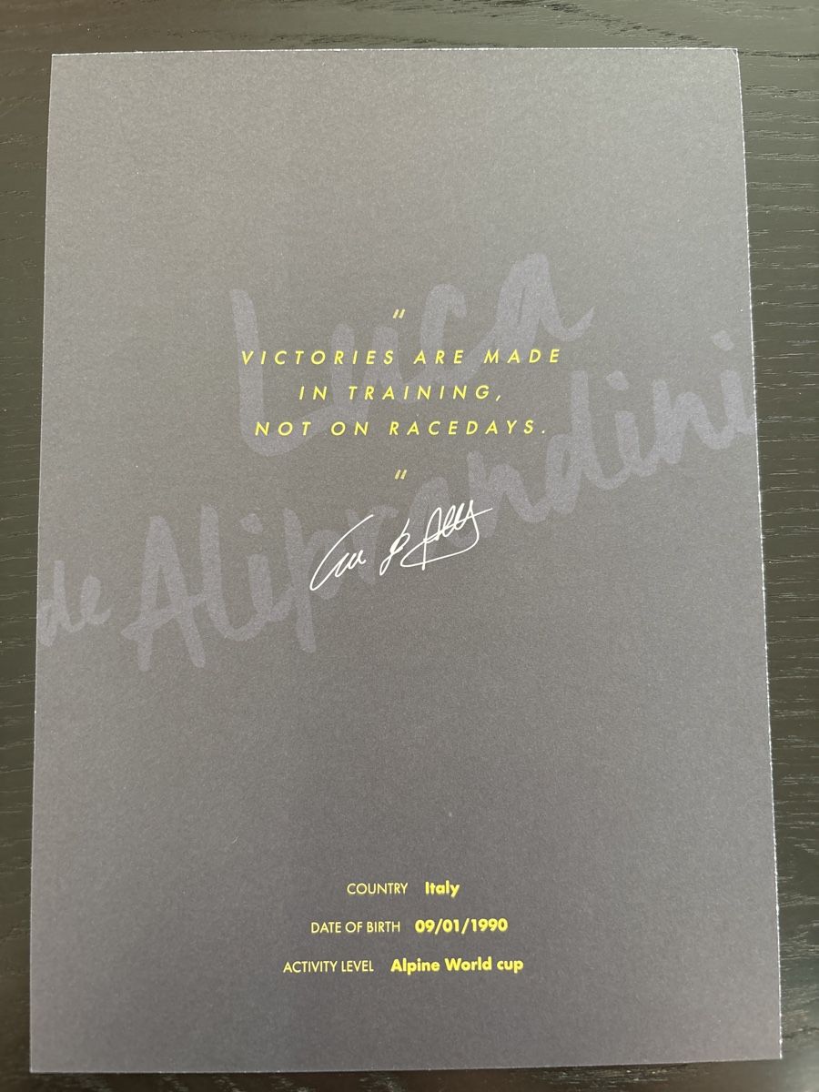 Autografi: Luca De Aliprandini – Usato da Uetendorf venduto da hoisle 1