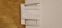 👶🏽 Wickelaufsatz f. Kommode weiss mit Wickelmulde Stern...
