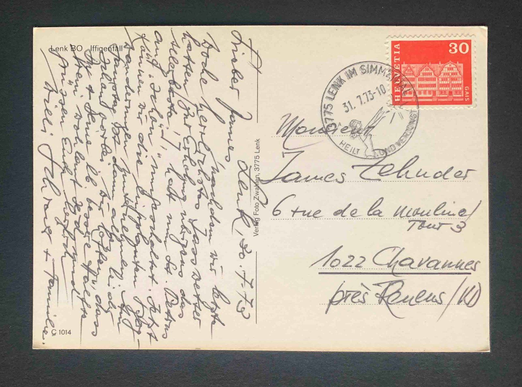 Cartoline postali: AK Lenk BO Iffigenfall – Usato da Goldau venduto da artelier1 1