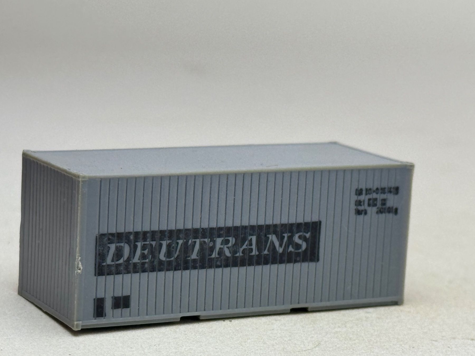 Modellini di ferrovie: EB- 20 Ft. Container Deutrans grau – Usato da Elm venduto da Wikmtz 1
