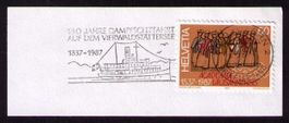 Maschinen-O 6000 Luzern_ 150 Jahre Dampfschifffahrt 1987 !!