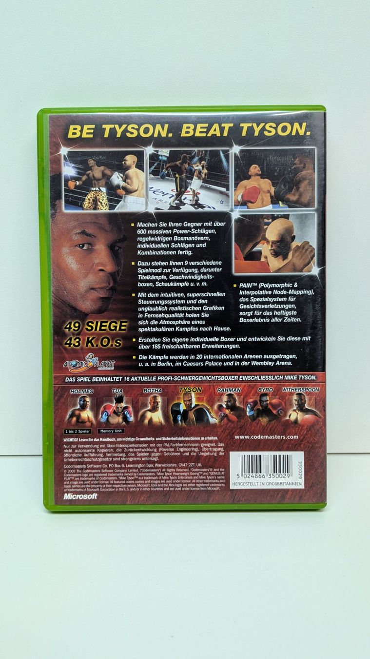 Giochi: Mike Tyson Heavyweight Boxing - XBox Classic – Usato da Menziken venduto da mame18 2