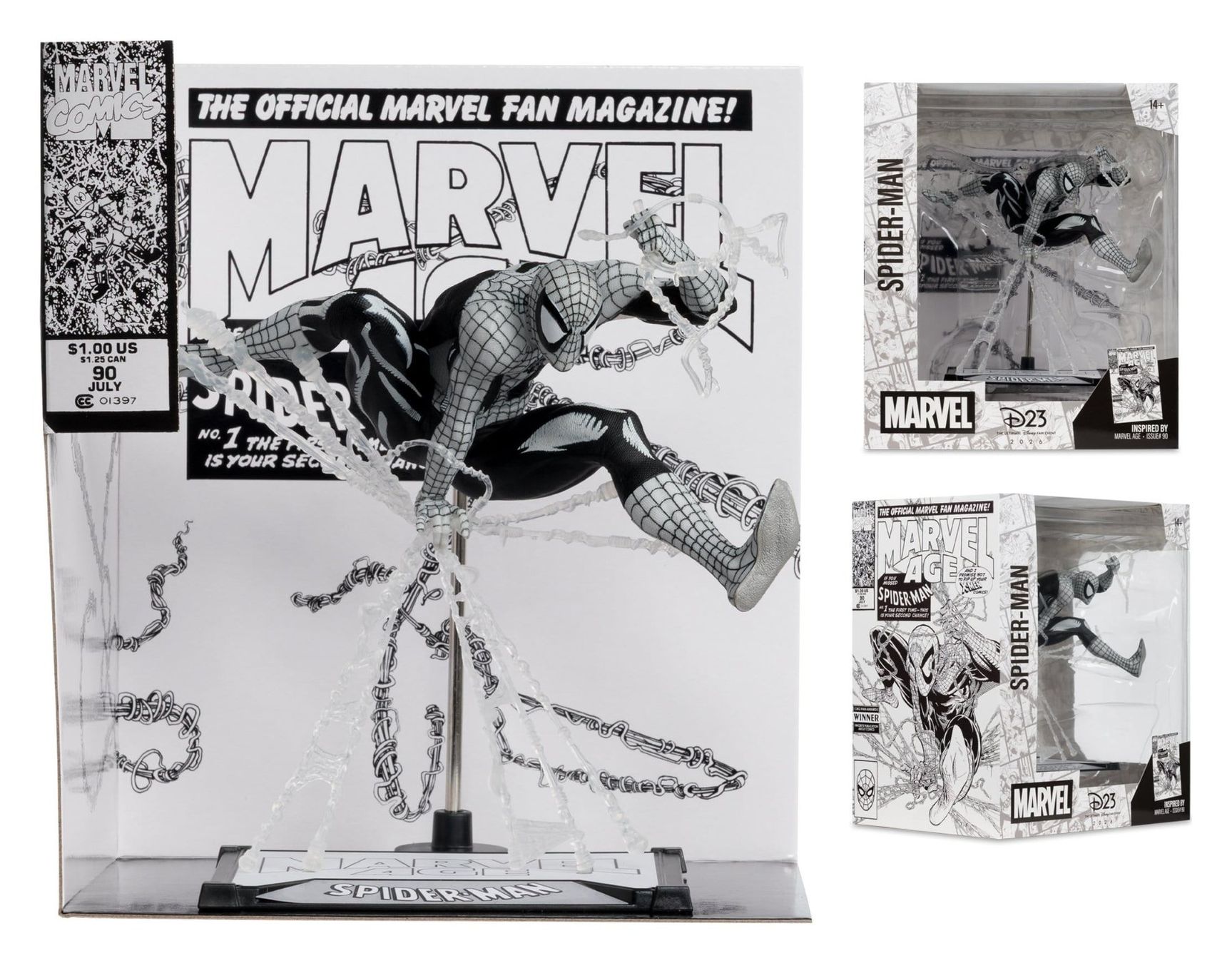 Marvel 1/10 Spider-Man (Marvel Age #90) (Line Art) 18 cm (Neuf avec ...