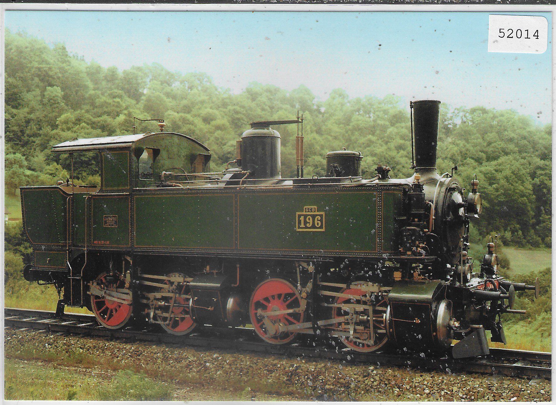 Cartoline postali: Dampflokomotive Ed 2 x 2/2 "Mallet" – Usato da Ettingen venduto da Kartenplanet