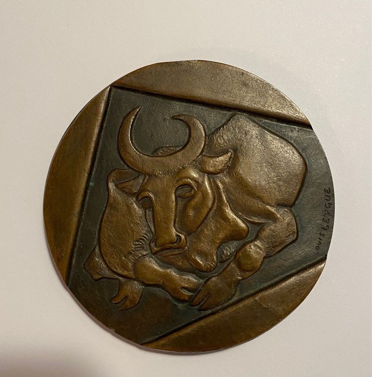 MÉDAILLE EN BRONZE du journal La Presse de La Manche (Me/197) EUR 35,00
