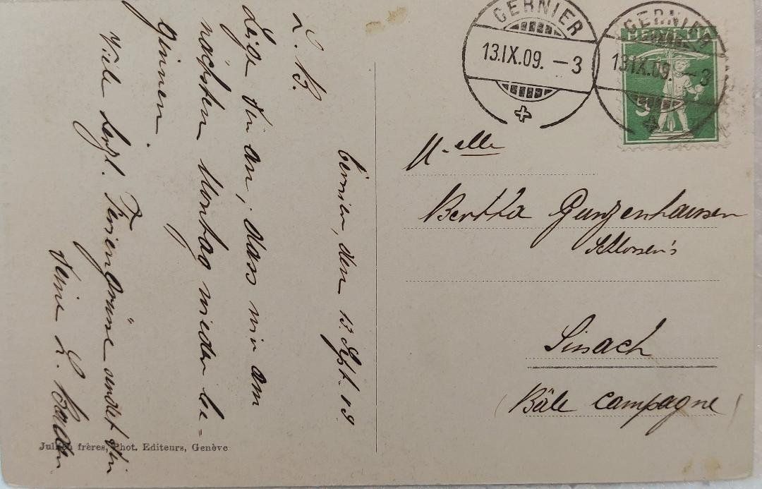 Cartoline postali: NEUCHÂTEL - Monument de la République - 1909 – Usato da Delémont venduto da Domdom1 1