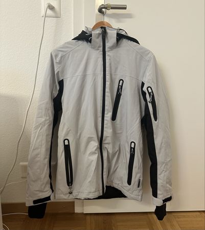 Northville Skijacke Grösse 48, wasserdicht, grau/schwarz