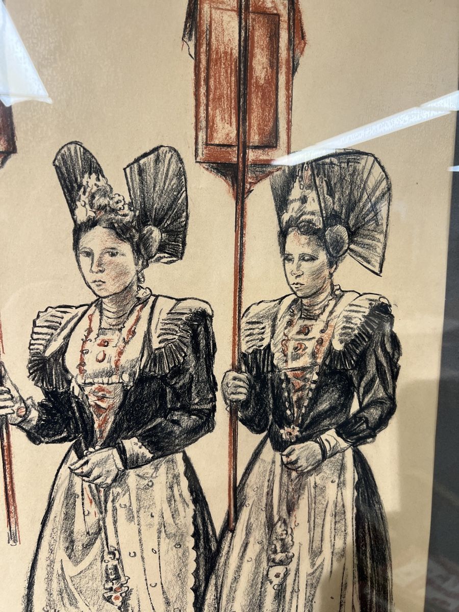 Dipinti: Trachtenfrauen Roswitha Doerig – Usato da Gossau SG venduto da Keller-Antiques 1