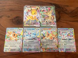 Pokemon Eeveelution - 2 Vamx + 4 EX Karten Deutsch