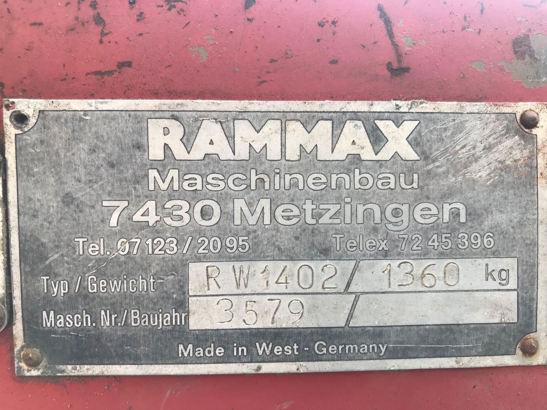 Rammax Alle Maschinen: Ramax – Gebraucht aus Dieterswil von  5