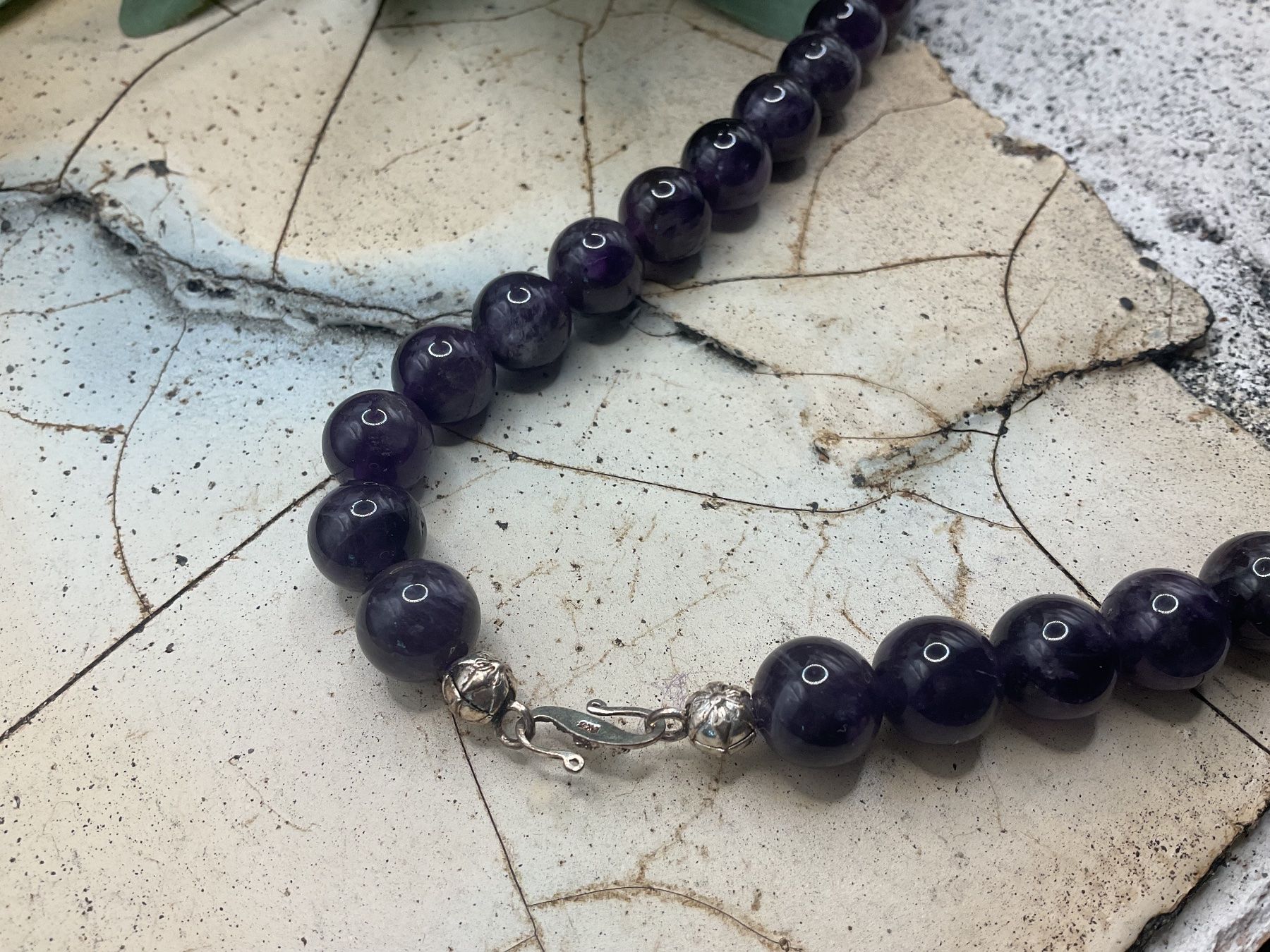 Catenine: Amethyst Collier Länge 44m inkl. Silberverschluss – Usato da luzern venduto da Alpendorf1 1