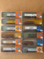 12x Roco Guterwagen Spur N