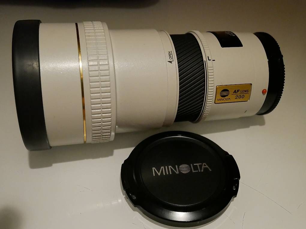 Minolta Obiettivi: Minolta APO AF 200mm F2.8 A-Mount – Usato da Chur venduto da Ataler