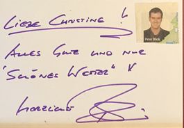 Peter Wick Autogramm signiert Karte m.Bild 10x15cm
