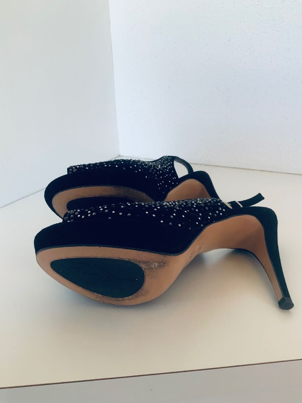 Walder Scarpe da donna: Highheels in Gr. 39 mit Glitzersteinen – Nuovo (secondo la descrizione) da Wilen b.Wollerau venduto da bellaggio 3