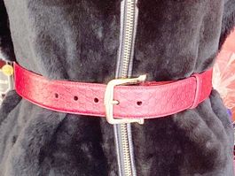 Gucci Gürtel Bordeaux rot guccissima Gr.75