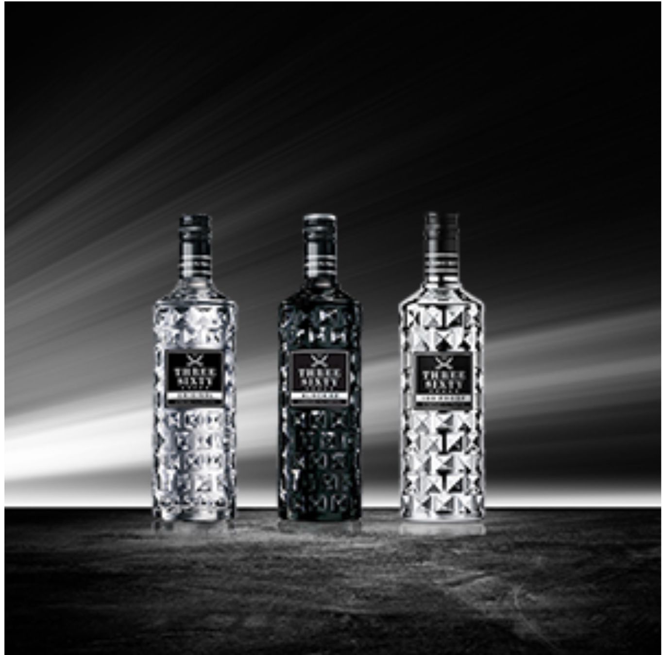 Spirituosen: 6 Fl. THREE SIXTY VODKA ORIGINAL Diamond filtrated Vodka – Neu und originalverpackt aus Bülach von StoreInShop.com 6