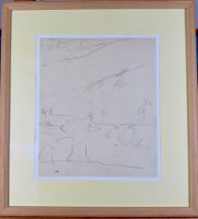 René Auberjonois, Original Zeichnung gerahmt