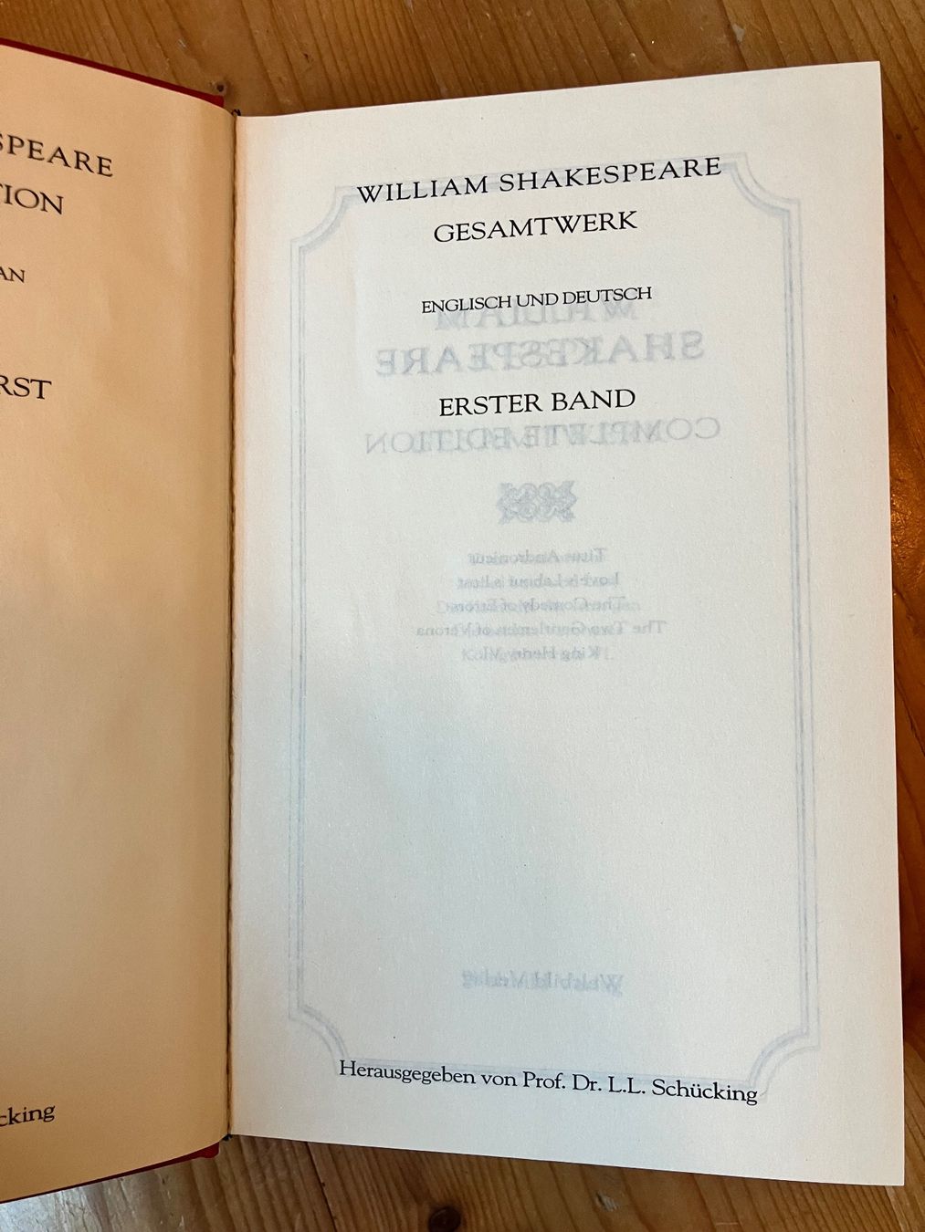 Bücher: Shakespeare Gesamtwerk Englisch - Deutsch – Gebraucht aus Walde AG von remo_globi 6