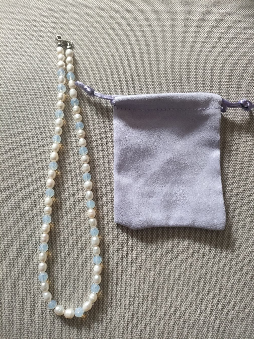 Catenine: Süsswasserperlen Kette mit Opalit  – Usato da Bern venduto da Lidia.5 2