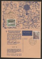 Ballon 1964 Deutschland Bujendorf Berlin Luftpost 1. DKSB