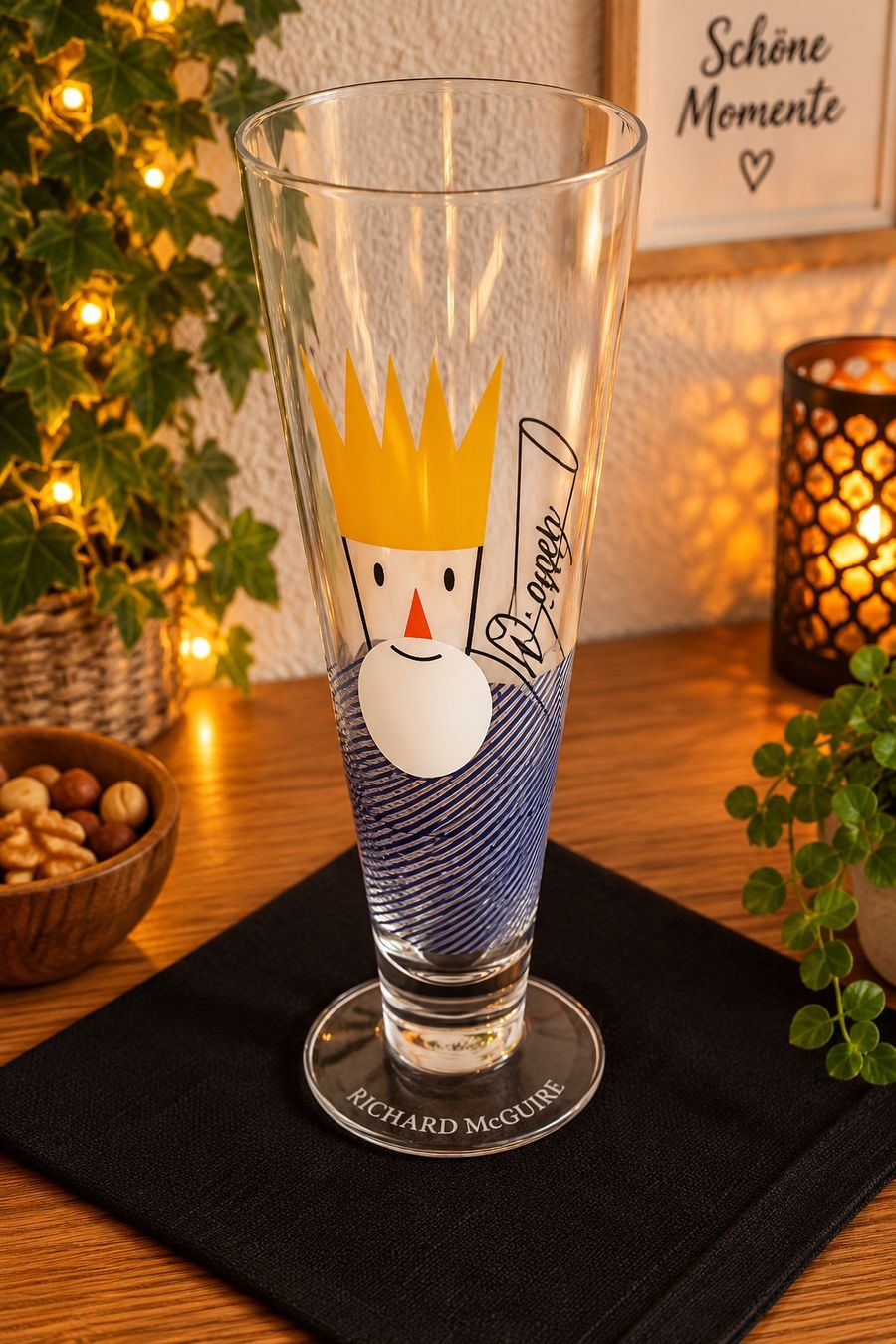 Ritzenhoff Bicchieri: RITZENHOFF 7 Biergläser mit 6 lustigen Untersetzer – Usato da Uetendorf venduto da Neidem 7