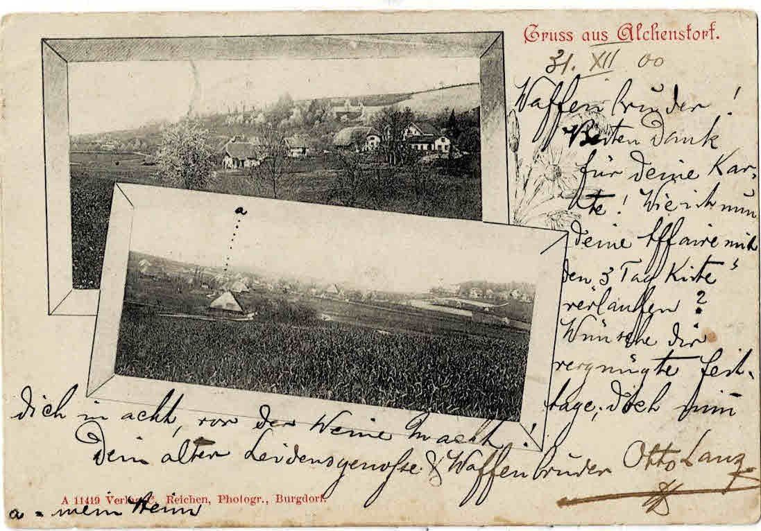 Cartoline postali: Gruss aus alchensdorf  1901 – Usato da Sulz AG venduto da Oberdanne8