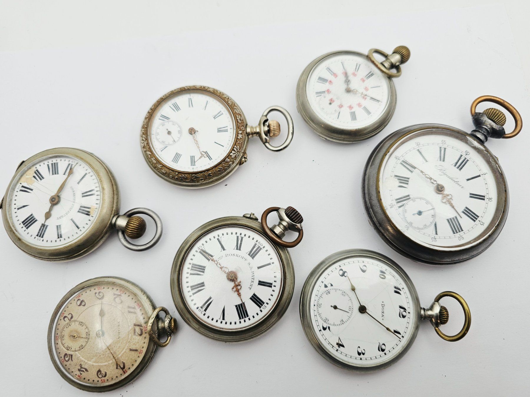 Orologi: Konvolut Taschenuhren Doxa Roskopf Tegra Regulateur – Difettoso da Bassersdorf venduto da AnkerWatch