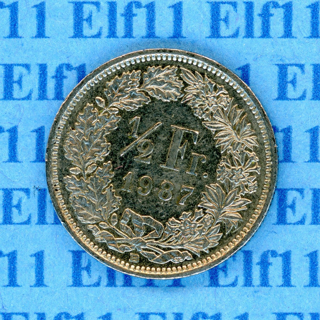 Tutti le monete: CHF___0.50 1987 -vz 50 Rappen – Usato da Widnau venduto da Elf11