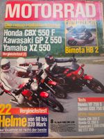 Motorrad 8/82 Bimota HB 2 Suzuki Honda VF 750 CBX Yamaha xx