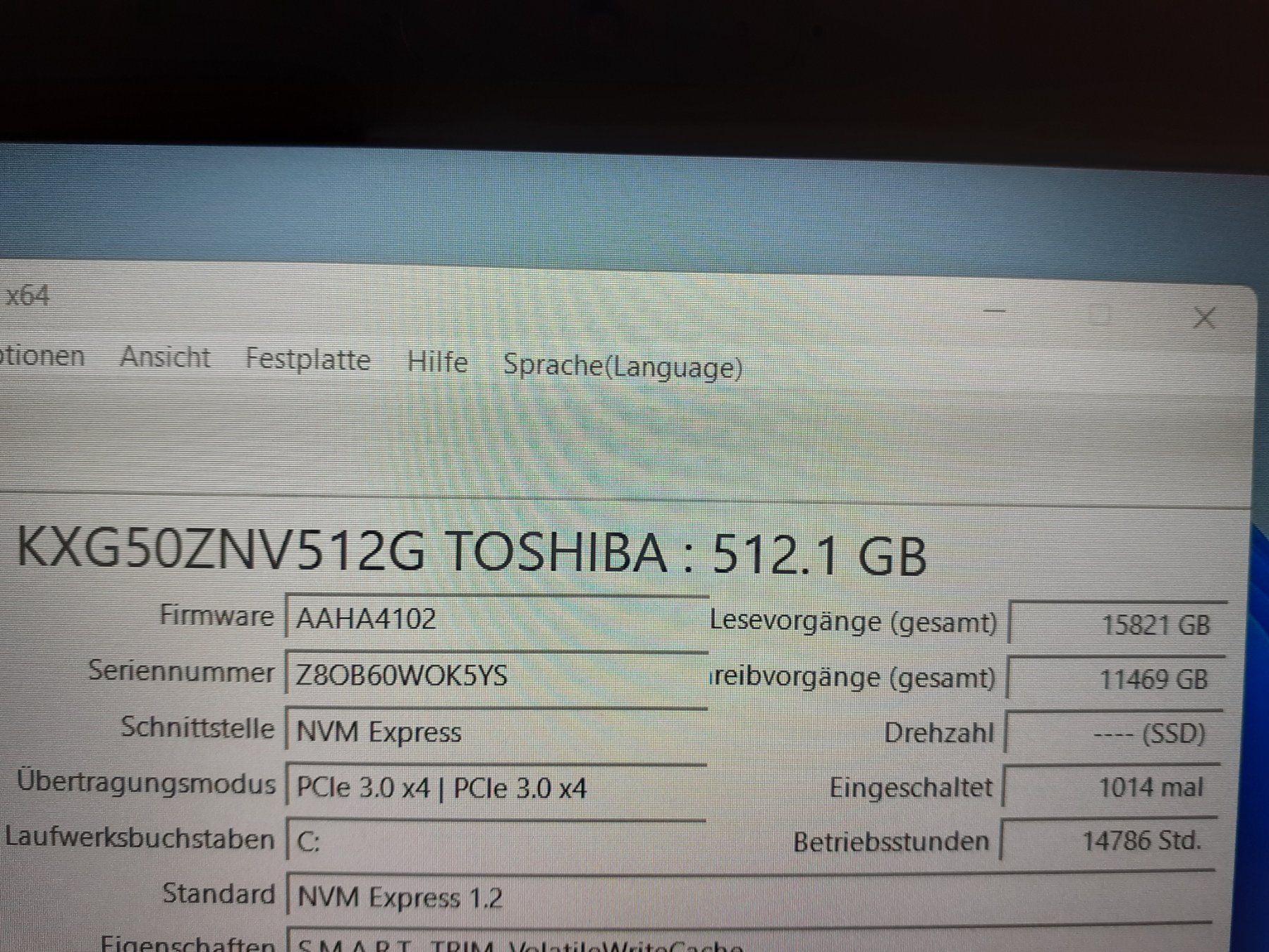 Toshiba Dischi rigidi: Toshiba 512GB NVMe Notebook – Usato da Chur venduto da Blackbook 2