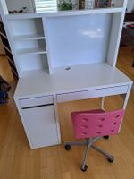 Ikea Kinder Schreibtisch Micke weiss mit Drehstuhl Jules