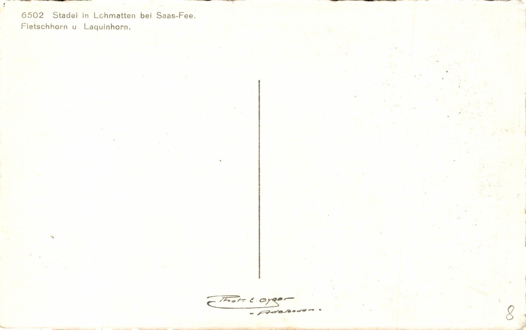 Cartoline postali: Stadel in Lohmatten bei Saas-Fee – Usato da Bronschhofen venduto da Astore 1