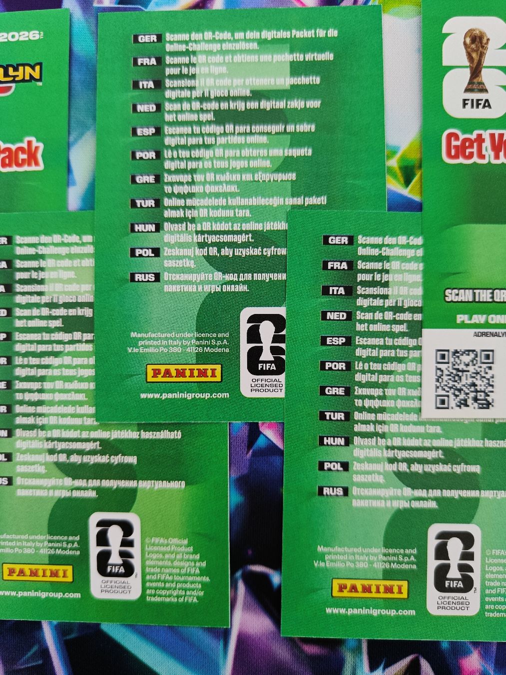 Panini FIFA WM 2026 Digital Pack Code 15 Stück (Neu (gemäss ...