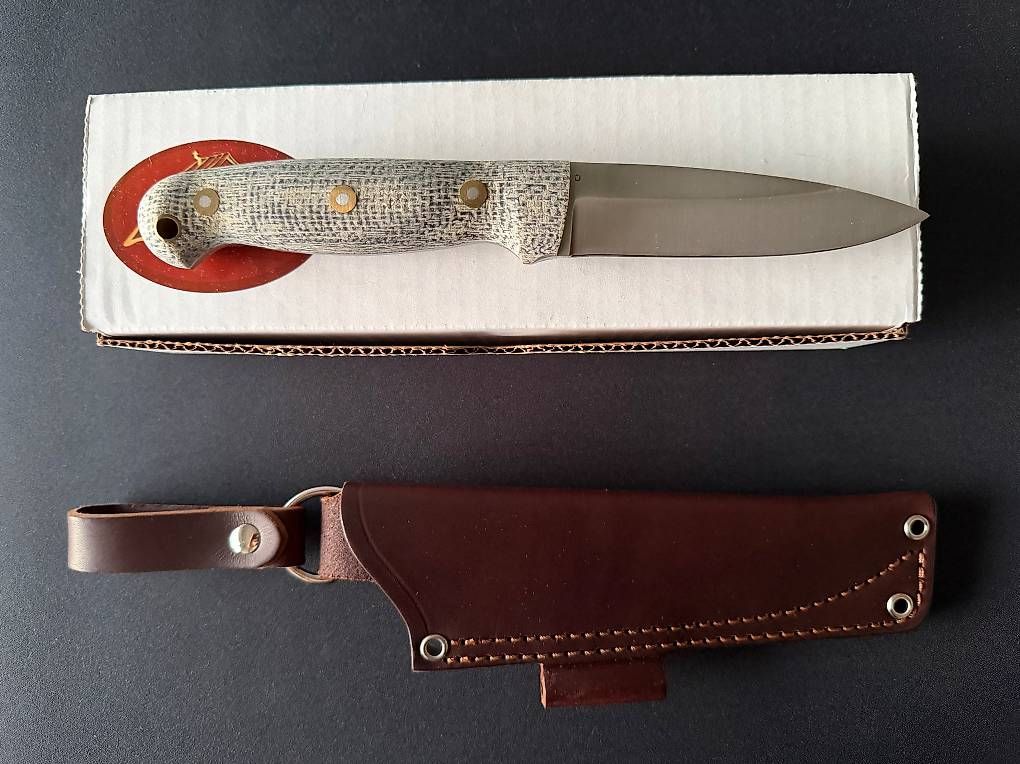 Zubehör: Klinge L.T. Wright: GNS saber O1 - Oreo micarta – Neu und originalverpackt aus Montagnola von Netmastro