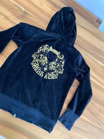 Sarah Kern Samt Jacke, Schwarz, Gr. 36 - Top Zustand!
