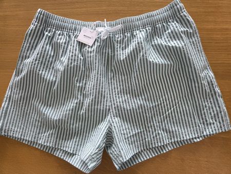 Badehose mint weiss L NEU