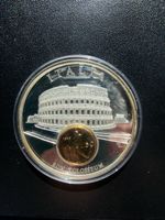 Gedenkmedaille Italien Kolosseum 1993 versilbert 50mm
