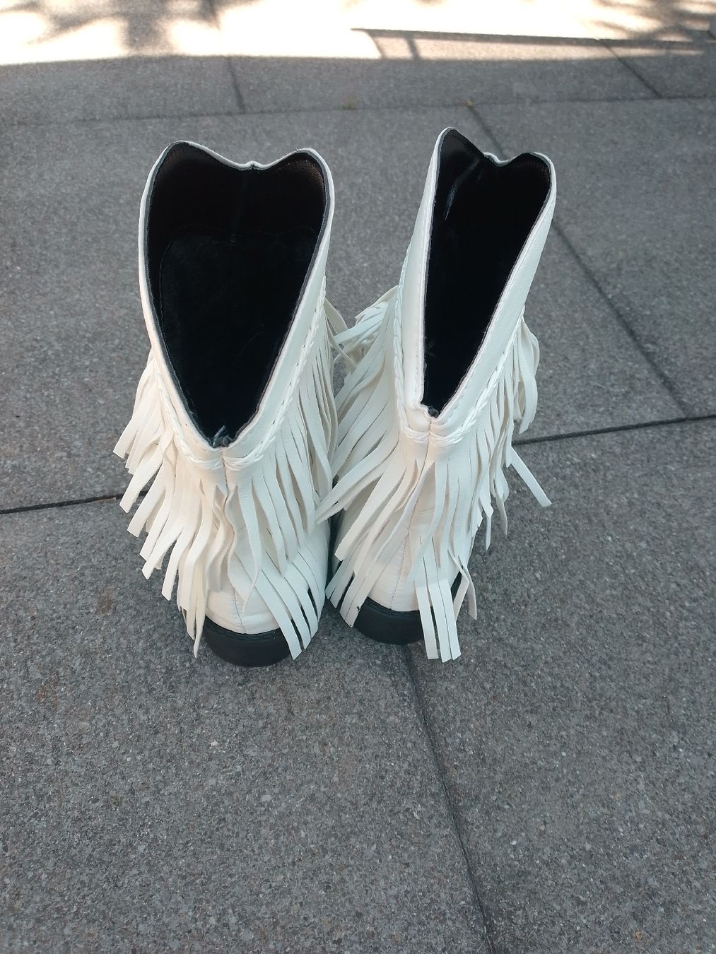 Scarpe da donna: Stiefeletten mit Fransen Weiss Groesse 39 NEU – Nuovo e nell'imballaggio originale da Eschenbach SG venduto da sternen4 3