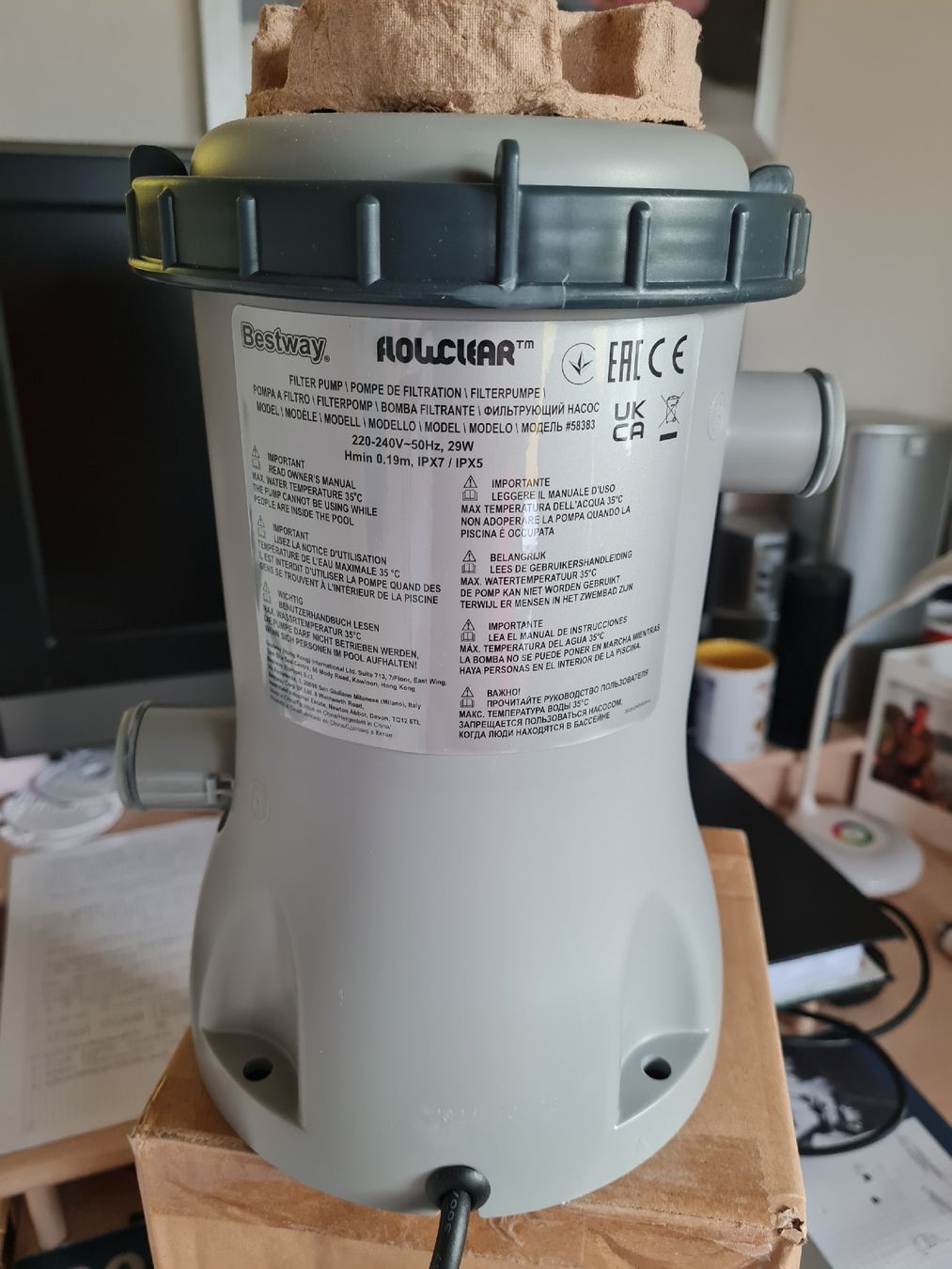 Bestway Accessori per Piscine: bestway pool filter neu – Nuovo e nell'imballaggio originale da Werthenstein venduto da simpel68