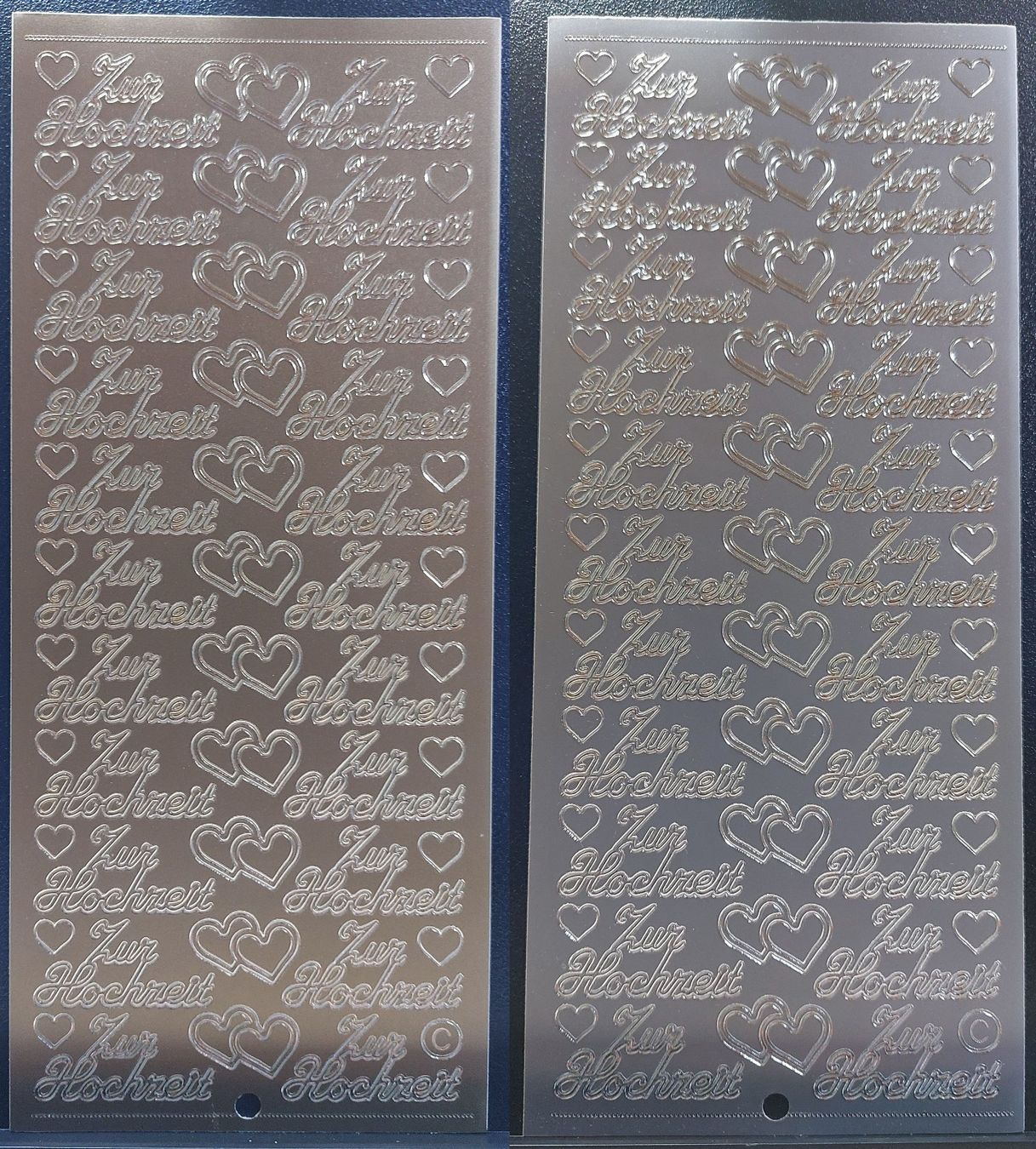 Sticker: Aufkleber "Zur Hochzeit" Gold oder Silber / Neupreis 1.90 – Nuovo e nell'imballaggio originale da Zollikofen venduto da Blackie
