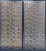 Aufkleber "Zur Hochzeit" Gold oder Silber / Neupreis 1.90