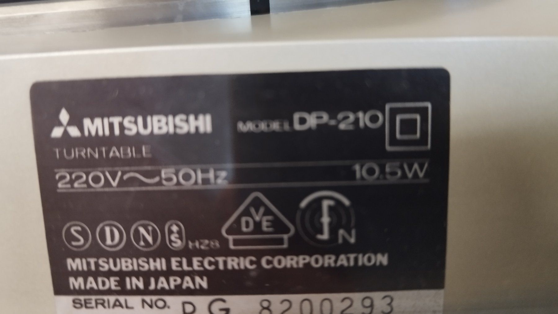 Mitsubishi Plattenspieler: Plattenspieler Mitsubishi DP-210 – Gebraucht aus Zollikofen von Reiterglueck 6