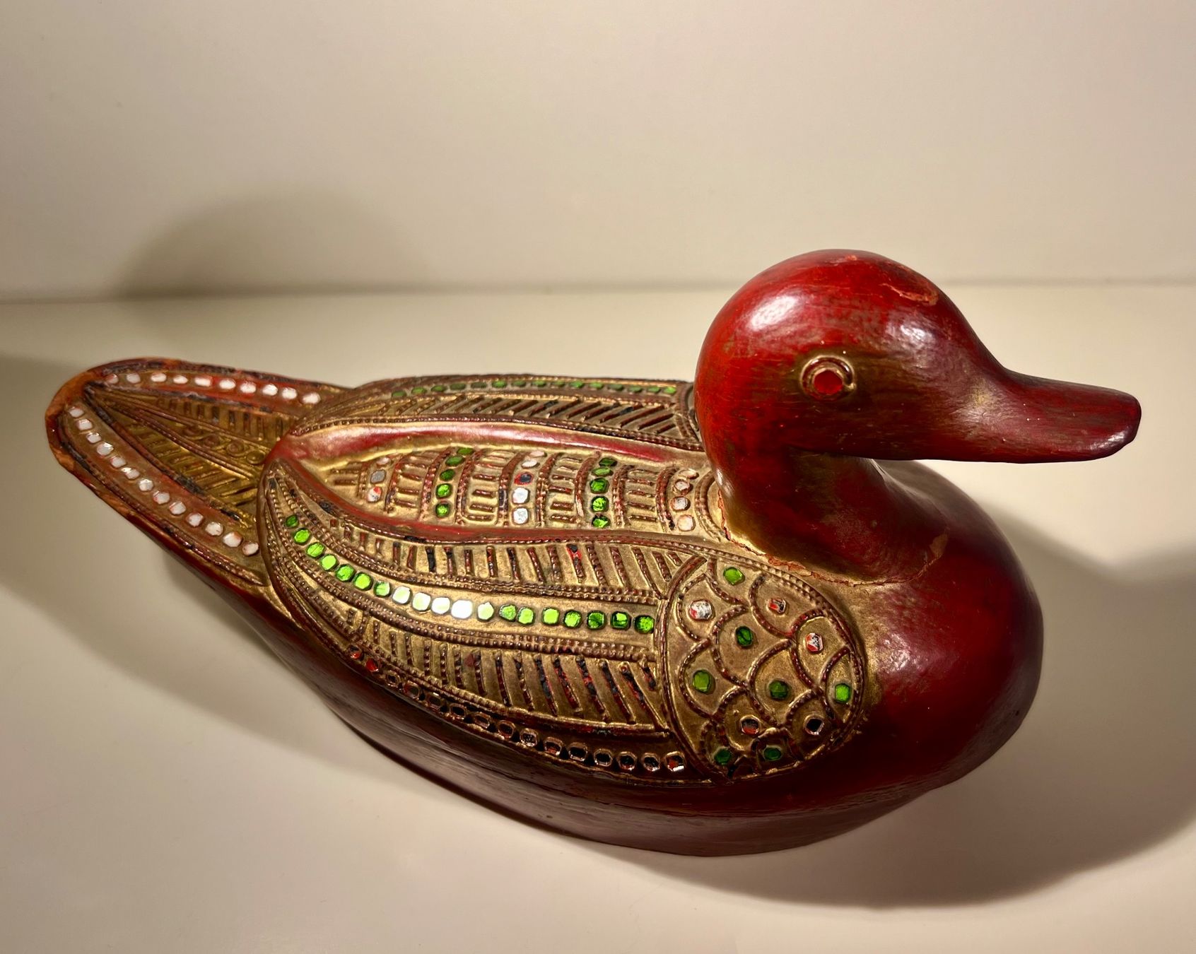 Dosen: Ancienne boîte bijoux canard, Burma, laque, éclats miroirs – Gebraucht aus Genève von DELIRBEADS 2