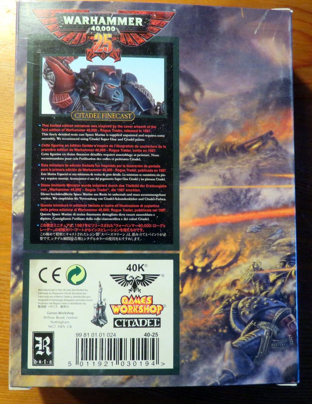 Giochi: Warhammer 40k 25th Anniversary Space Marine Captain – Nuovo (secondo la descrizione) da Hinwil venduto da Koyuko 1